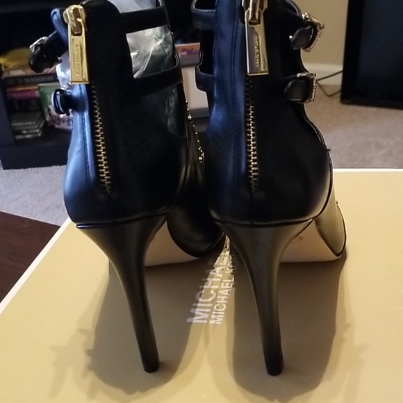Michael Kors Jordana Open Toe Booties Size 9.5m - Picture 6 of 8